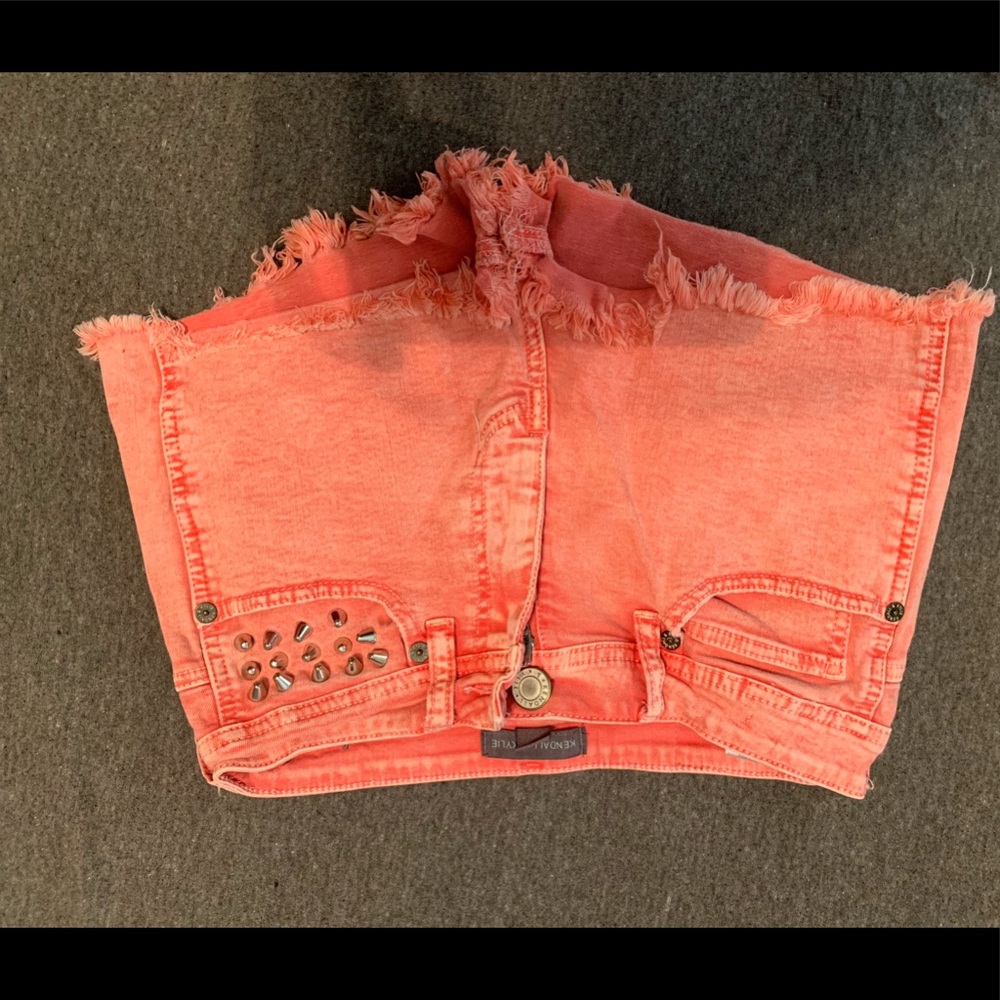 Pink Kendall and Kylie Highwaisted Shorts